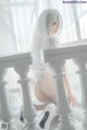 蠢沫沫 Cosplay 2B 白婚纱